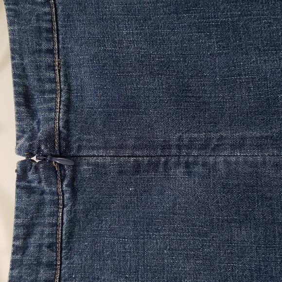 NWT Polo by Ralph Lauren Casual 100% Cotton Denim Dress Grommet Lace Detail - Picture 4 of 9